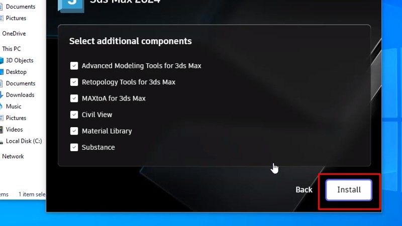 3Ds Max 2024: Hướng Dẫn Cài Đặt Bằng Video 14 Bấm Install