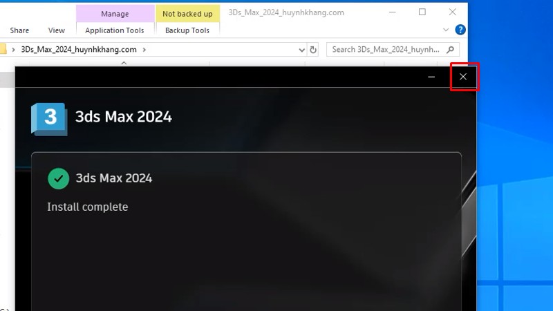 3Ds Max 2024: Hướng Dẫn Cài Đặt Bằng Video 16 Bấm vào X