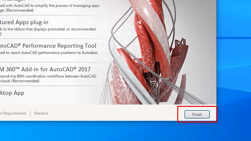 Tải AutoCad 2017 Và Hướng Dẫn Setup Chi Tiết 16 Bấm Finish