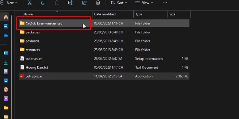 Dreamweaver CS6 Hướng Dẫn Cài Đặt Chi Tiết 17 vào thư mục kích hoạt phần mềm Dremweaver sc6