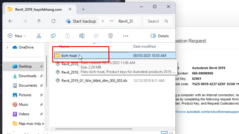 Revit 2019: Hướng Dẫn Cài Đặt Chi Tiết Từ 21 Vào thư mục kich-hoạt