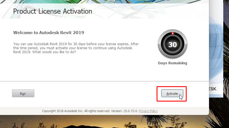 Revit 2019: Hướng Dẫn Cài Đặt Chi Tiết Từ 18 Bấm Activate