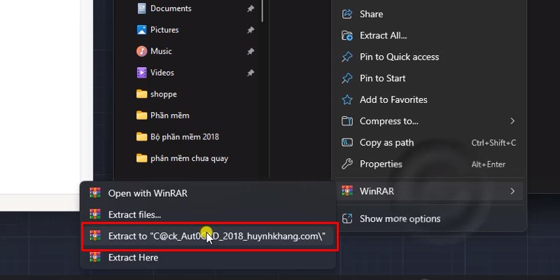 AutoCAD 2018 Phiên Bản Được Sử Dụng Nhiều 22 iải nén thư mục kích hoạt dùng thử