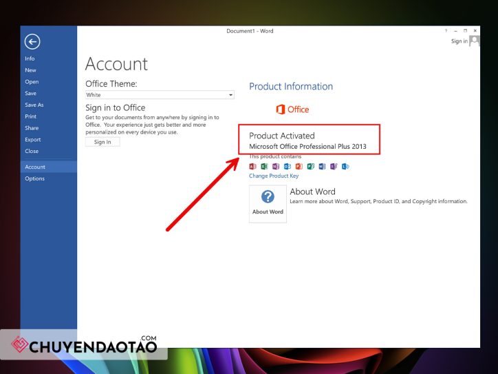 Crack Office 2013 với phần mềm Office 2013-2021 C2R Install