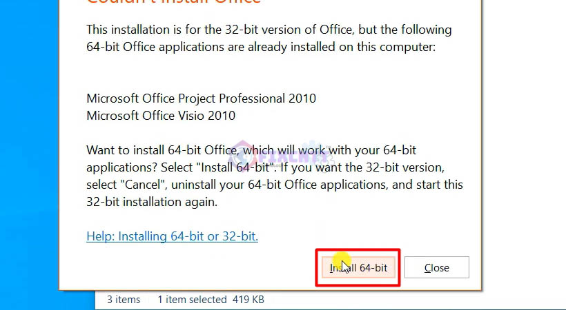 Chọn Install